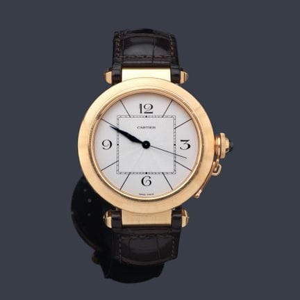 CARTIER Pasha, Ref. 2770, Herrenuhr mit Gehäuse au