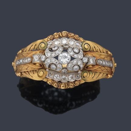 Starrarmband aus der Jugendstil-Epoche mit Diamant