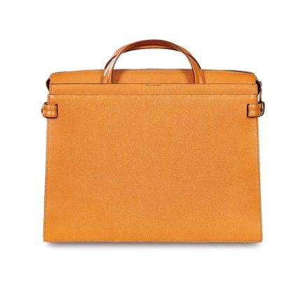 GIORGIO ARMANI 
 Ampia valigetta in pelle Epsom co