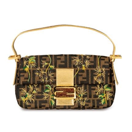 FENDI 
 Borsa Baguette realizzata in tela monogram