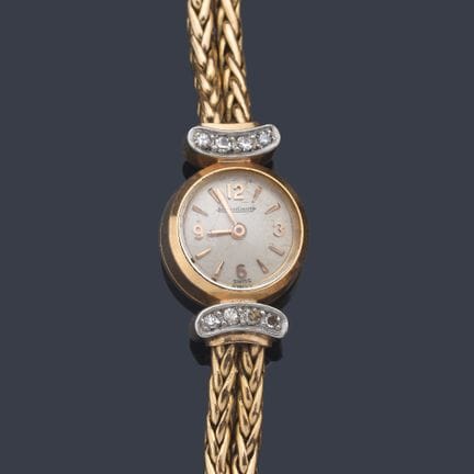 JAEGER-LE-COULTRE-Damenuhr mit Gehäuse und Armband