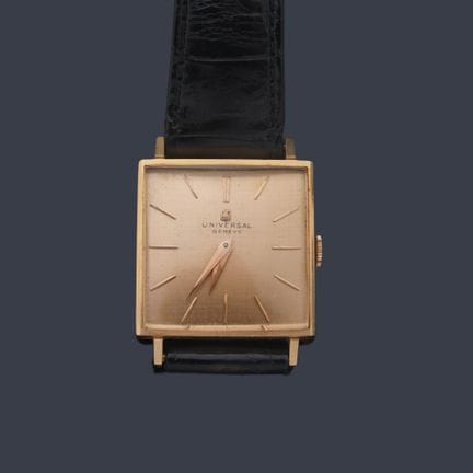 UNIVERSAL Herrenuhr mit Gehäuse aus 18 Karat Roség