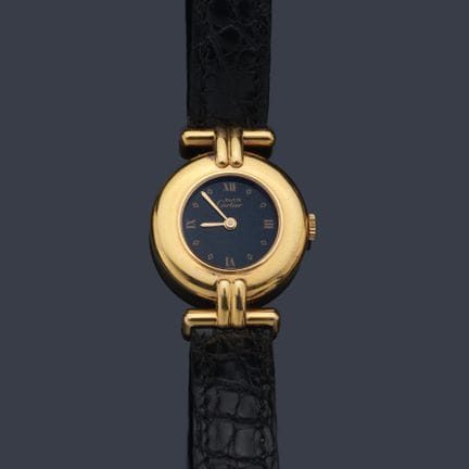 CARTIER Must Colisee Damenuhr mit vergoldetem Gehä