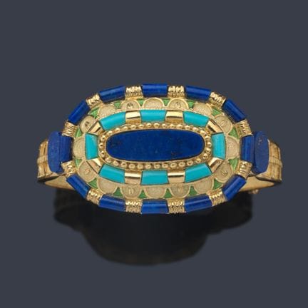 Starres Armband im „ägyptischen“ Stil, verziert mi