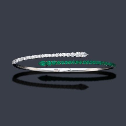 Stabiles Armband mit zwei versetzt angeordneten Ar