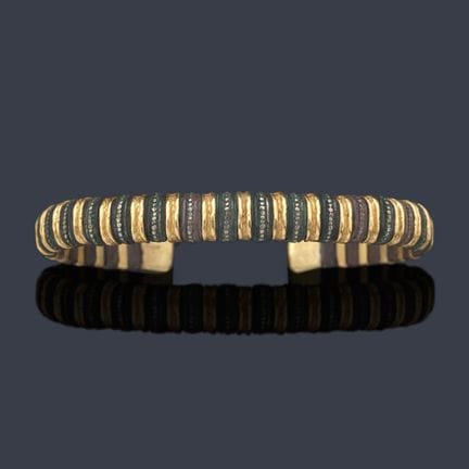 ALVARO &amp; CORRENTI 
 Massives Armband aus 18-ka