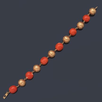 Armband aus den 1960er Jahren mit kugelförmigen Ko