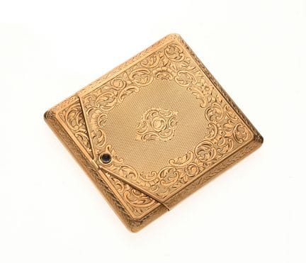 STREICHHOLZSCHACHTEL
14-Karat-Gold, ausländische F