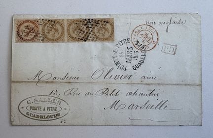 KOLONIEN
Allgemeine Kolonien – 2 Briefe von Pointe