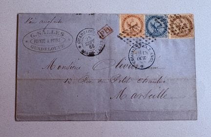 KOLONIEN
Allgemeine Kolonien – Brief von Basse-Ter