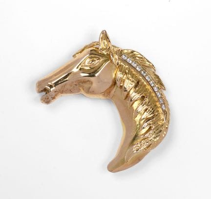 BROOCH
Horse’s Head, Gold and Diamonds
A brooch de