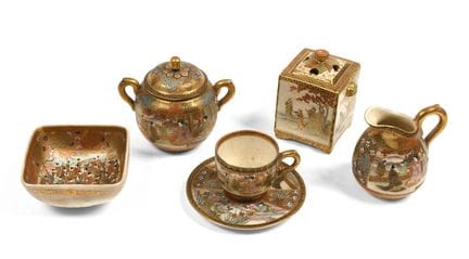 JAPÓN, ÉPOCA MEIJI
Conjunto de seis piezas de loza