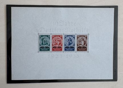 GERMANIA
Germania 1933 - BF n. 2 ** certificato Br