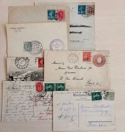 VARIOS
Lote de franqueos mixtos: 12 cartas mixtas 