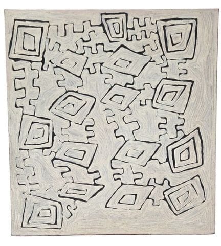 NYILYARI TJAPANGATI (1965)
Acrilico su tela
Senza 