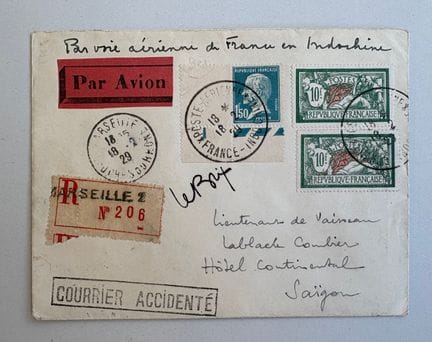 FRANCIA
Francia - Posta aerea francese per l'Indoc