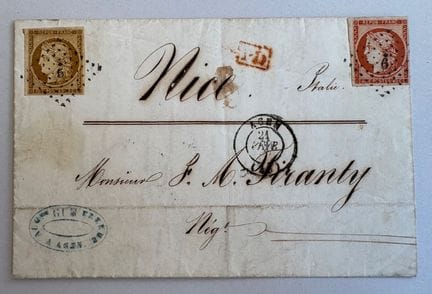 FRANCIA
Francia - n. 1 e 5 (rete sfiorata) su lett