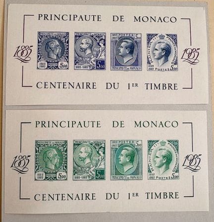 MONACO
Monaco - Blocchi di fogli**: 33, 33a, 33b, 