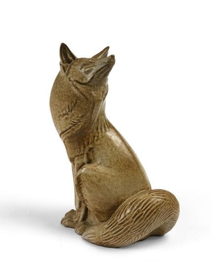 WERK XX
Sitzender Wolf
Skulptur aus glasiertem San