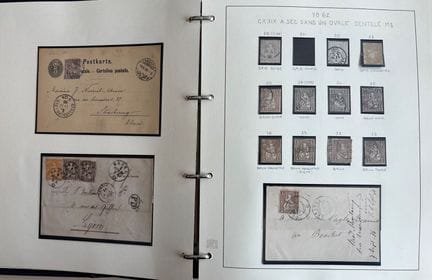 SVIZZERA
Collezione svizzera di francobolli annull
