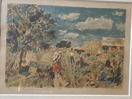 Roland OUDOT (1897-1981)
Scena campestre
Litografi