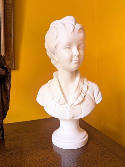 Secondo HOUDON
Busto di giovane uomo
Biscuit
Altez