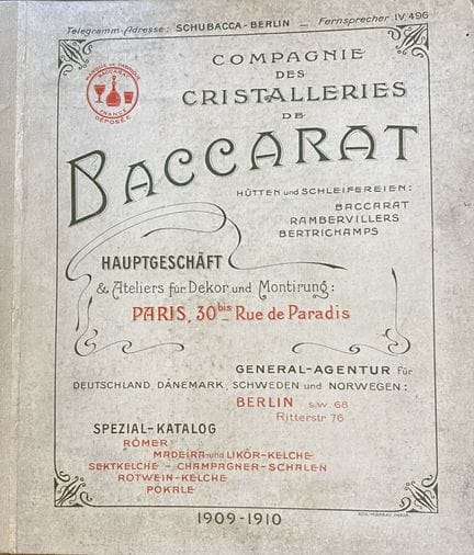 antico catalogo originale
della Compagnie des Cris