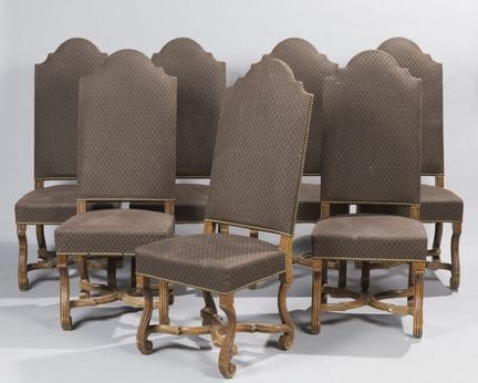 Set di 7 sedie da pranzo con base a traversa
114 x