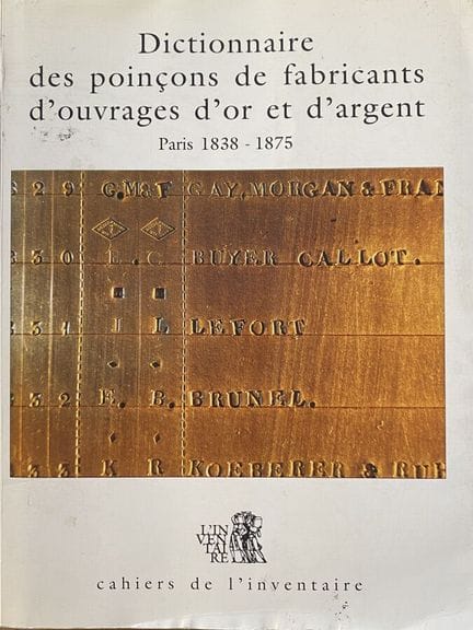 Dictionnaire des poinçons de fabricants d'ouvrages