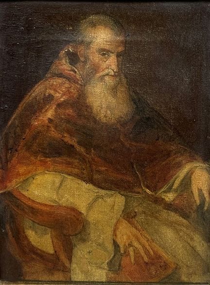 Da Tiziano
Ritratto di Paolo III Farnese
Olio su t