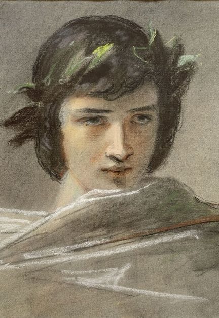 Scuola francese del XIX secolo
Giovane uomo con co