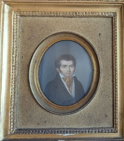 Ritratto di giovane uomo
Miniatura, firmata Pasqui