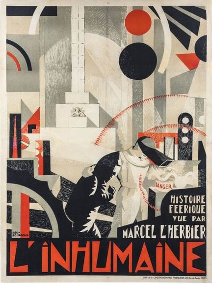 Djo Bourgeois（1898-1937）——马塞尔·勒尔比耶执导的《非人》。1924年。印刷
