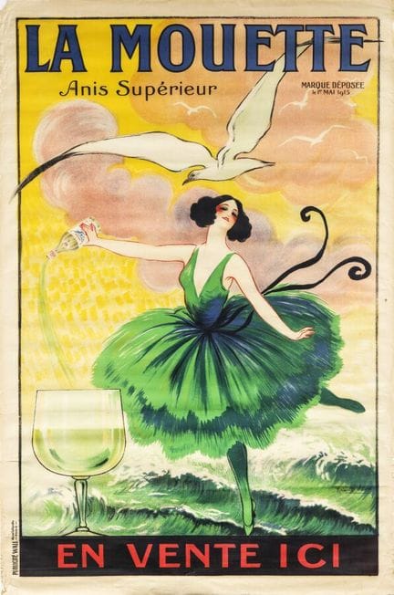 Raoul Vion (1872–1939) – La Mouette Anis Liqueur. 