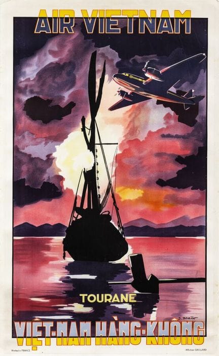 J. Blain () - Air Vietnam. Circa 1951. Printed by 
