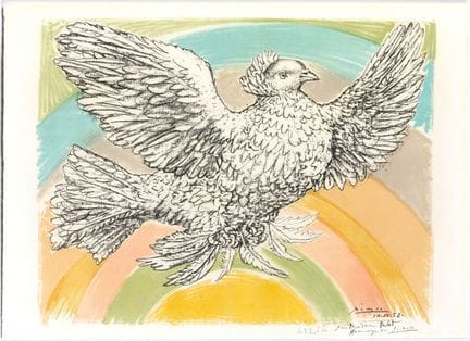 Pablo Picasso (1881–1973) – Dove Flying Toward the
