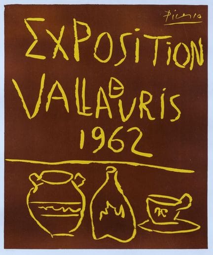 Pablo Picasso - Vallauris Exhibition. 1962. Printe