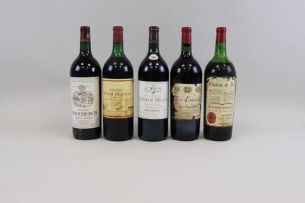 Lot 5 Mg Bordeaux divers dont 1 Coucheroy 1995, 1 