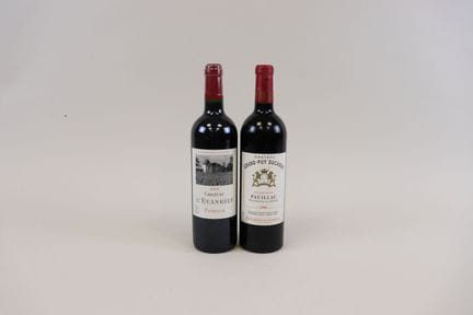 Lot 2 Bt, 1 l'Evangile Pomerol 2004 et 1 Grand Puy