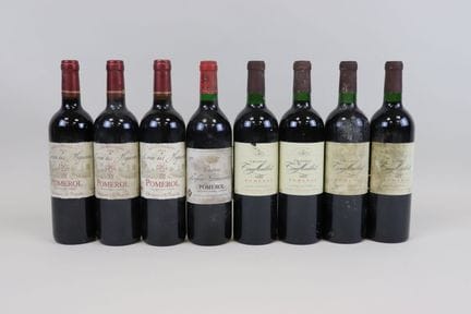 Los 8 Flaschen Pomerol, 3 „La Croix des Huguenots“