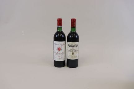 Lot 2 Bt, 1 Poujeaux Moulis 1982 ES et 1 Léoville 