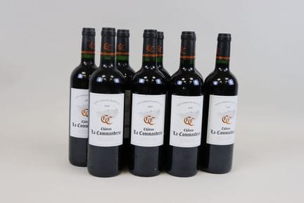 Los 8 Flaschen „La Commanderie“ GC St. Emilion 200
