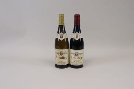 Lot 2 Bt Hermitage JL Chave 2006, 1 blanc, 1 rouge