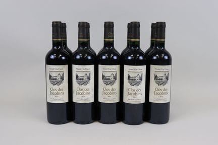 Los 10 Flaschen „Clos des Jacobins“ St. Émilion Gr