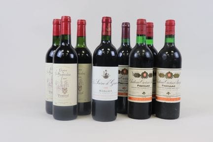 Lot 8 Bt, 1 La Sirène Giscours Margaux 1998, 3 Clo