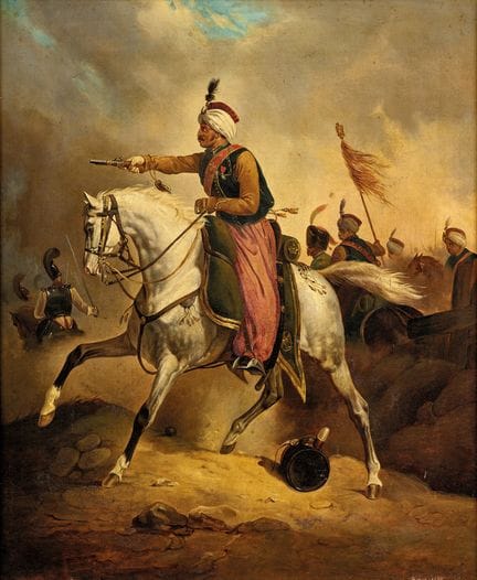 Hippolithe de Chiseuil, huile sur toile : Mameluck