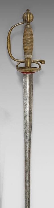 Robusta spada da fanteria modello 1767, guardia in