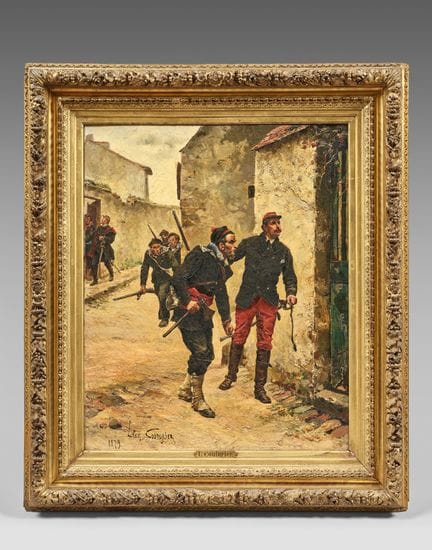 Léon Couturier (1842/1935), huile sur toile signée