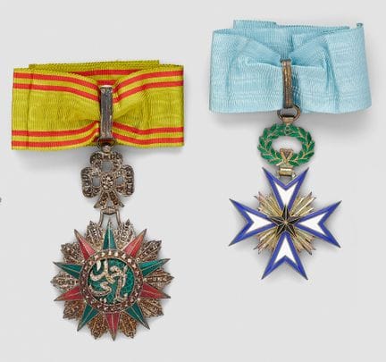 Una croce di commendatore dell’Ordine del Nicham I