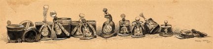 Édouard Detaille (1848/1912), disegno a penna impr